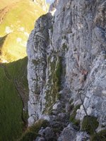 Abstieg ber den Sagzahn Klettersteig