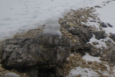 die ersten Schneemänner