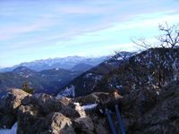 Blick auf den Alpenhauptkamm