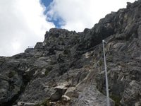 Klettersteig im oberen Abschnitt