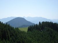 Blick vom Rehleitenkopf auf das Kaisergebirge